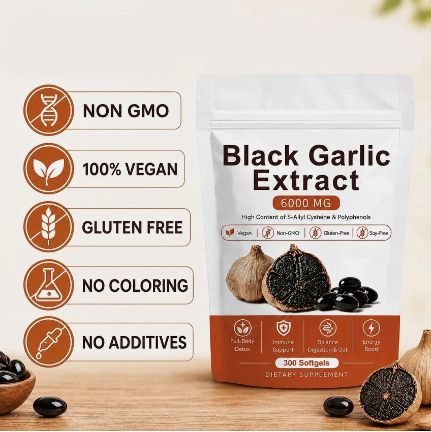 Black Aged Garlic Extract Soft Gel Capsules