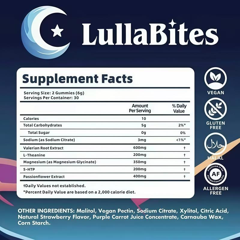 LullaBites Natural Sleep Gummies – Calm Bedtime Support for Kids & Peaceful Nights