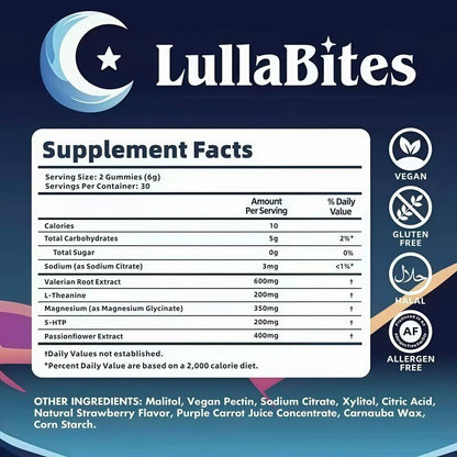 LullaBites Natural Sleep Gummies – Calm Bedtime Support for Kids & Peaceful Nights