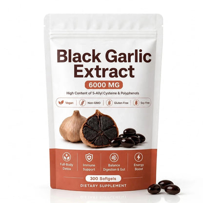 Black Aged Garlic Extract Soft Gel Capsules